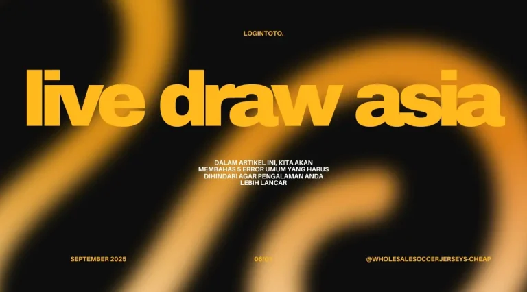 5 error umum cek hasil live draw